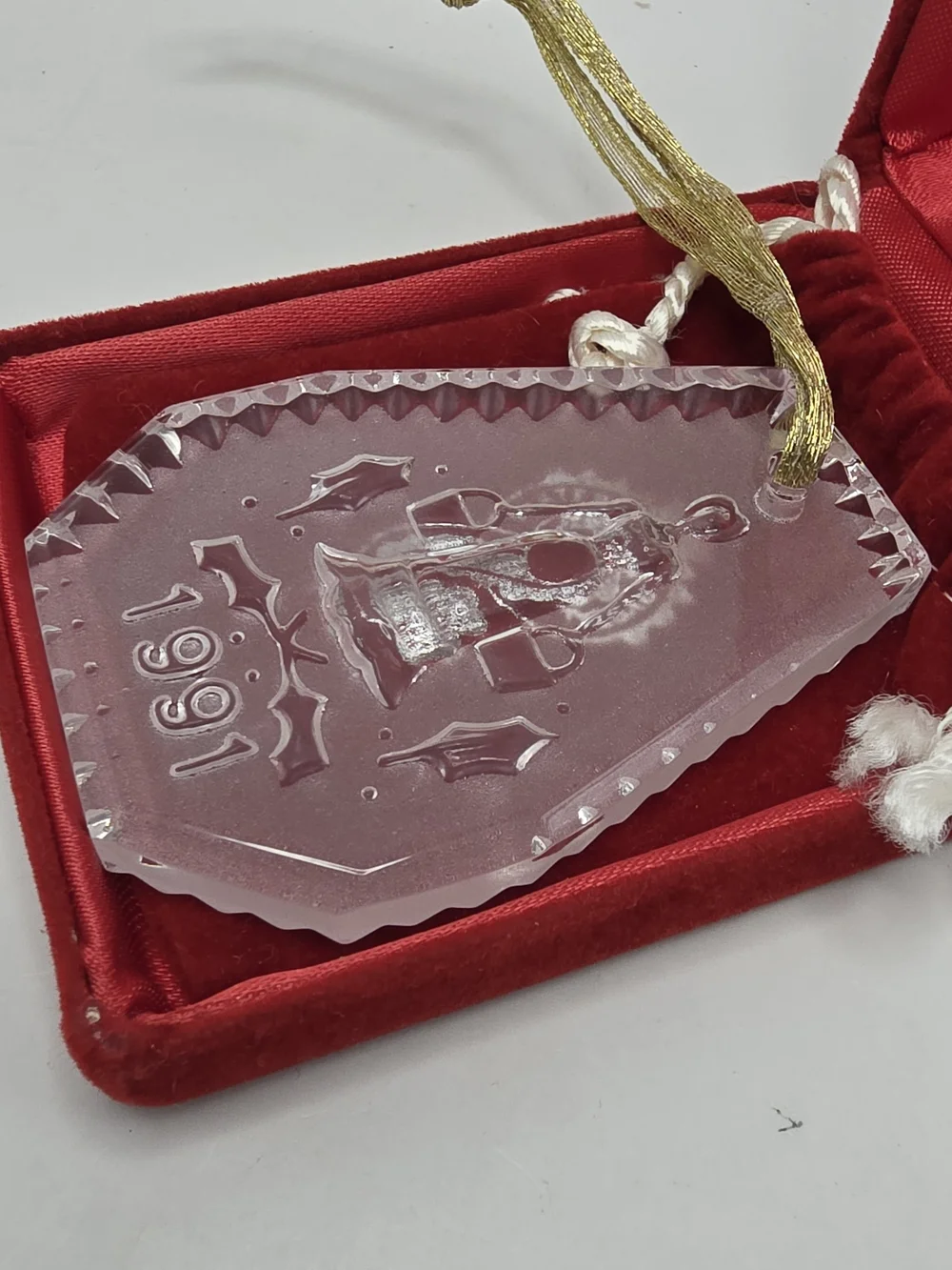 Waterford Crystal 12 Days of Christmas 1991 Ornament Eight 8 Maids a Milking